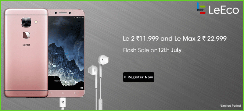 LeEco Le2 Flash Sale July 12