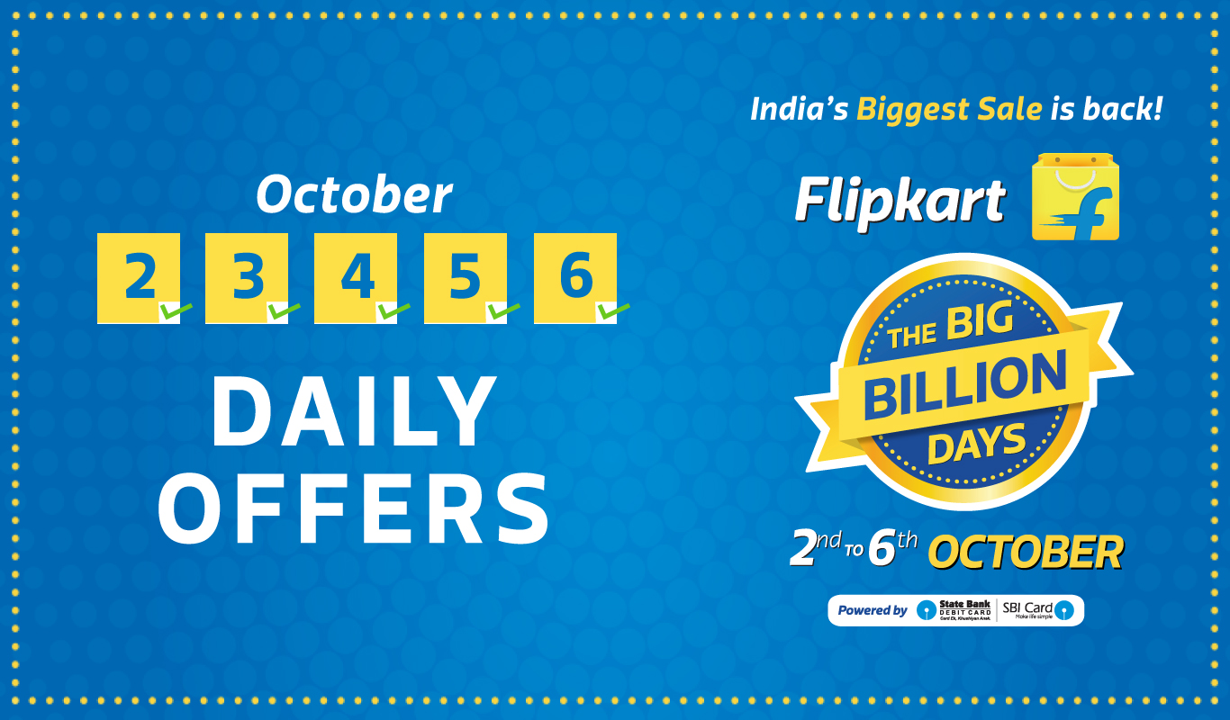 Revealed! The Flipkart Big Billion Days schedule and offers