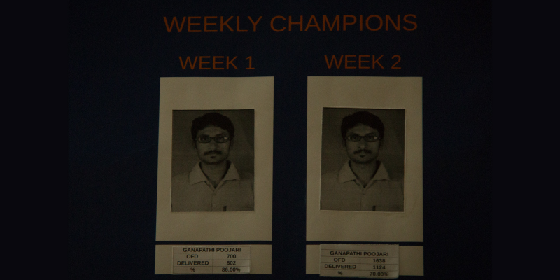 Ganapathy Poojari, Ekart's exemplary field executive