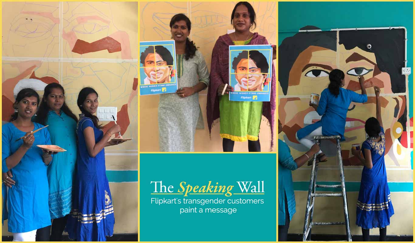 The Speaking Wall – Flipkart’s transgender customers paint a message